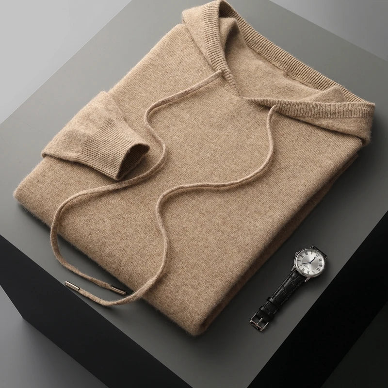 100% CASHMERE HOODED SWEATER - Image 6