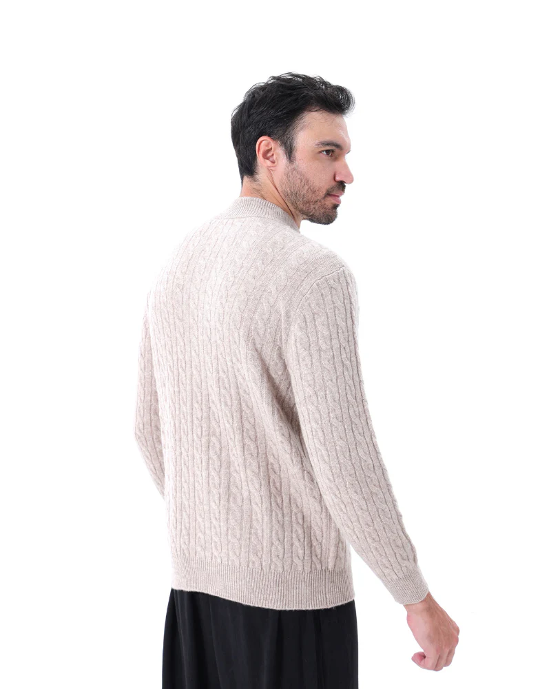 100% Cashmere Woven Half Zip - Image 13