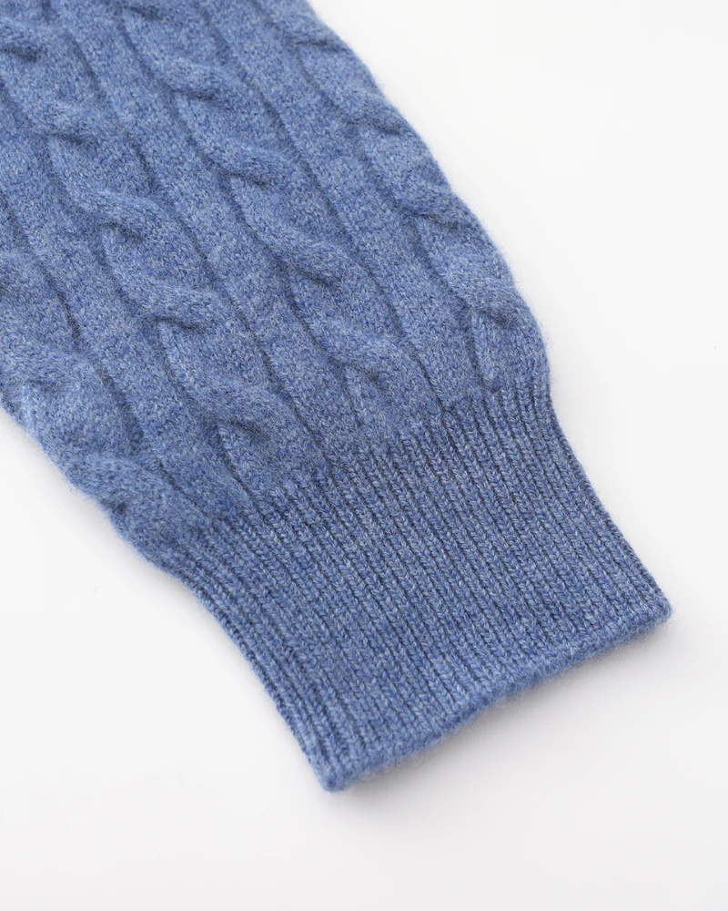 100% Cashmere Woven Half Zip - Image 4