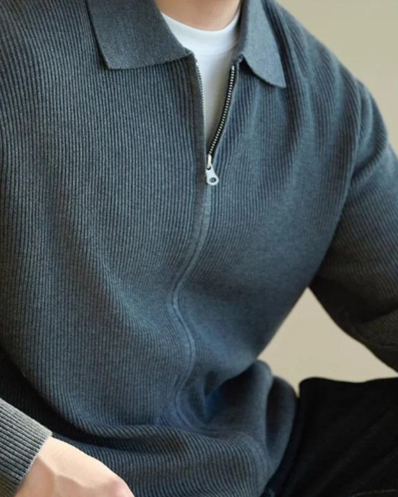 Polo collar sweater - Image 3