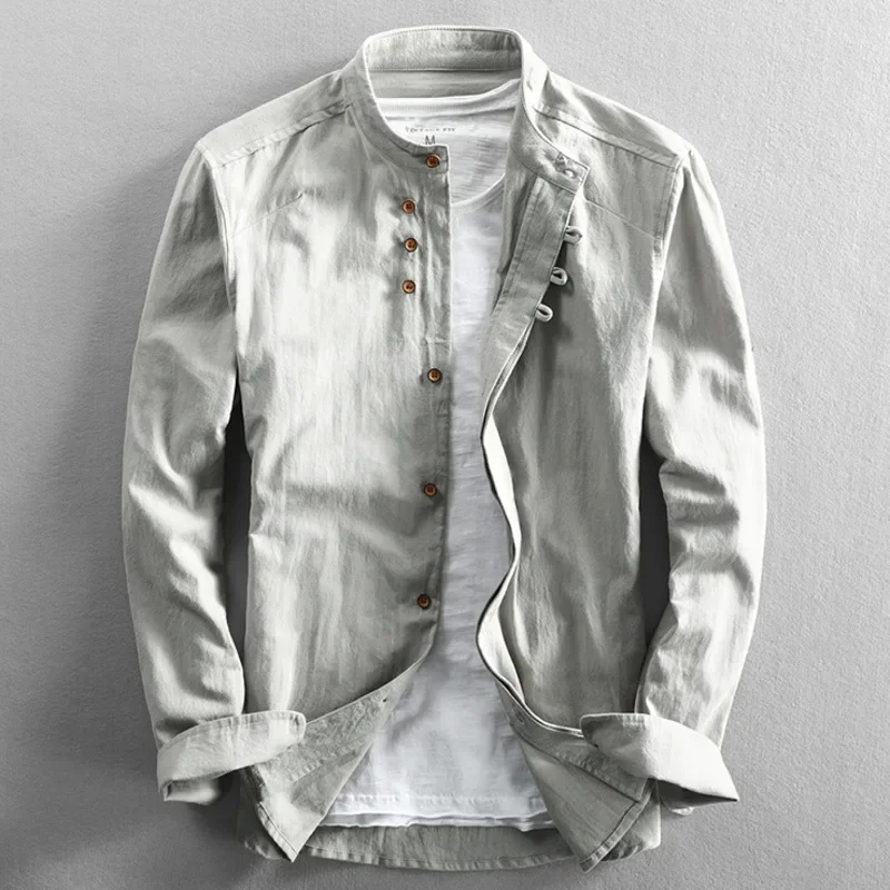 Asuka Japanese Linen Shirt - Image 6