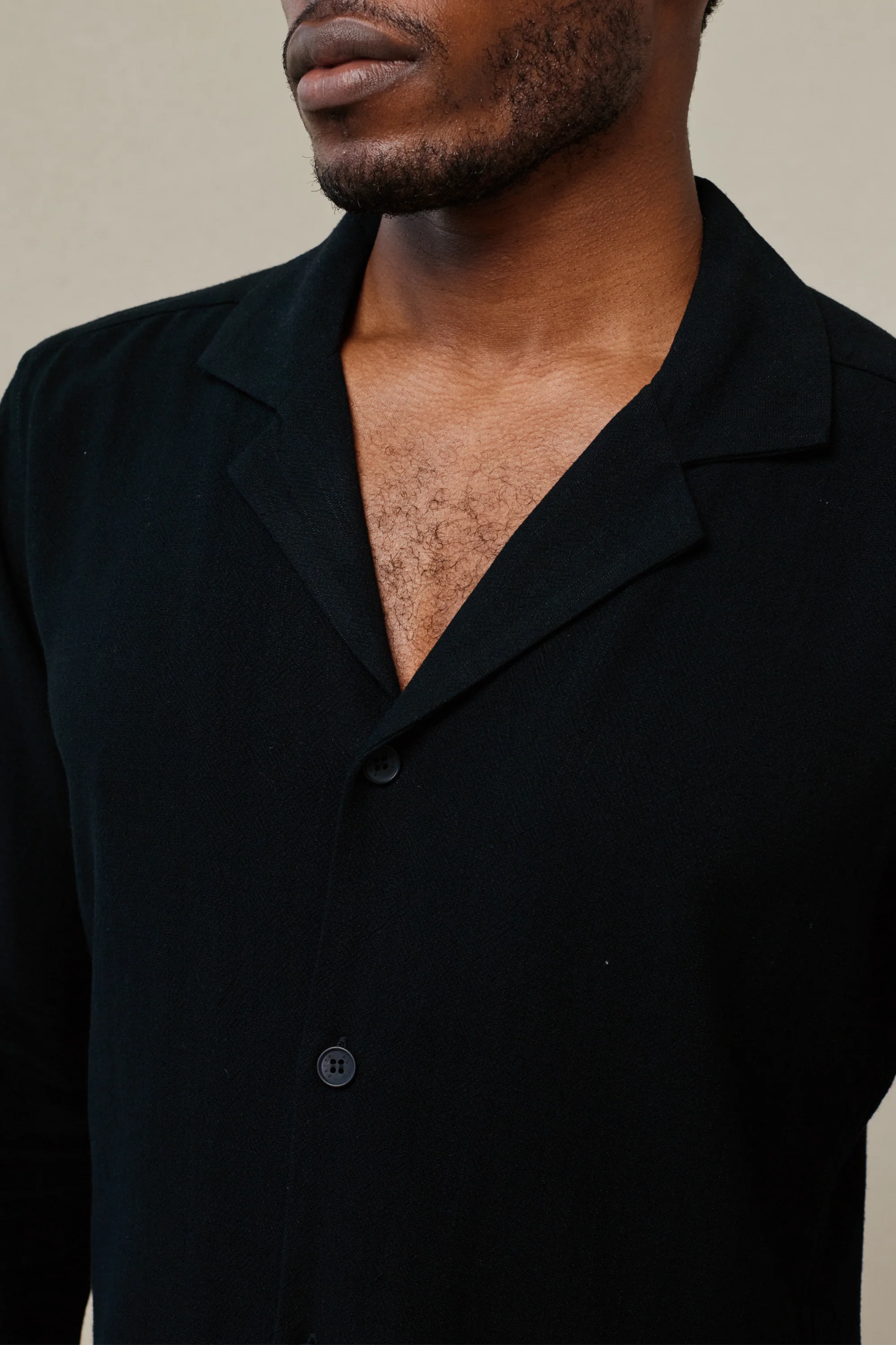 Cami Linen Shirt - Black - Image 4