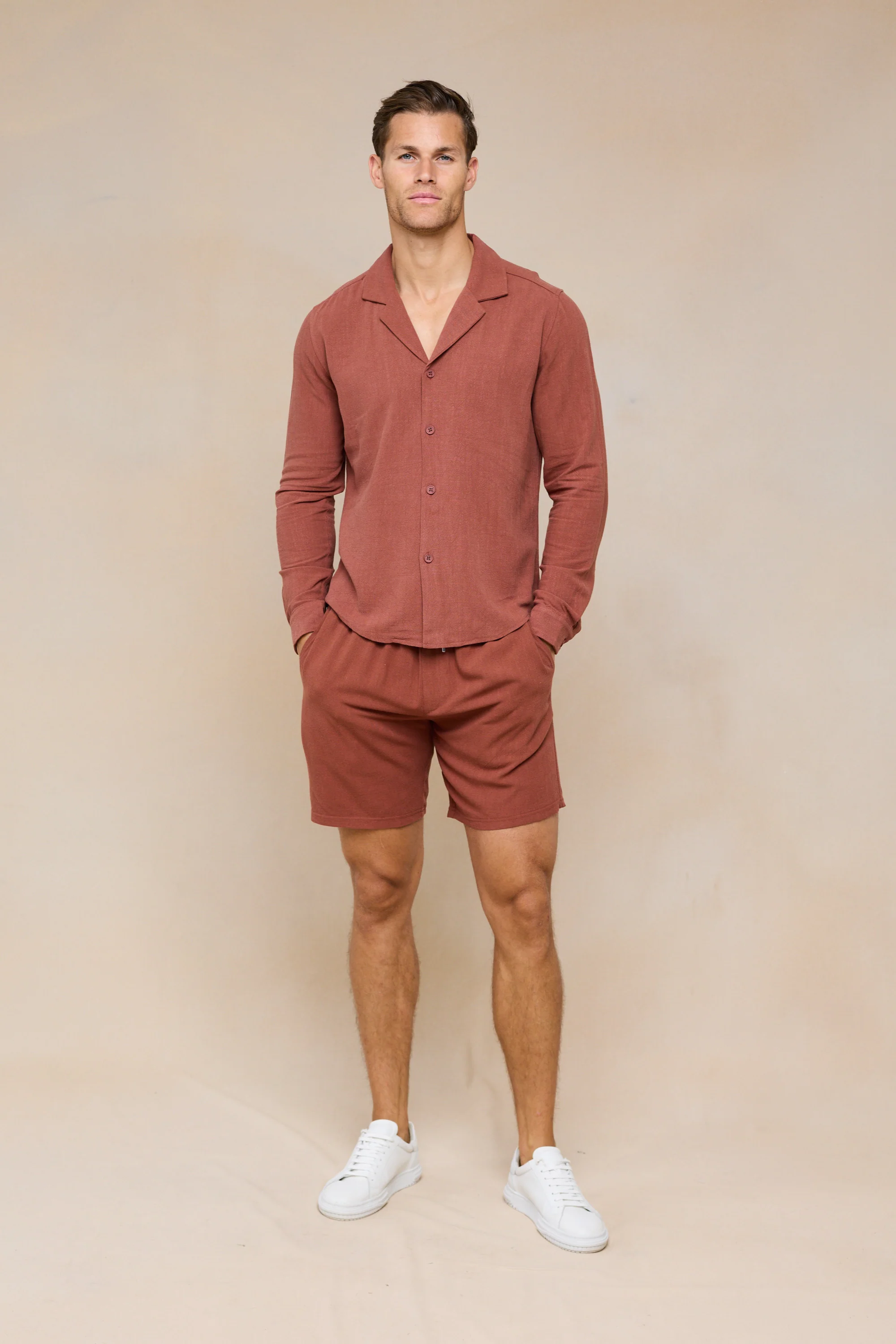 Cami Linen Short - Rust - Image 2