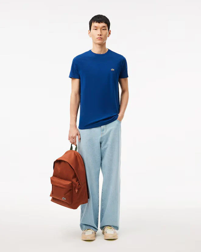 Classic Slim C-Neck T-Shirt  - Blue - Image 6