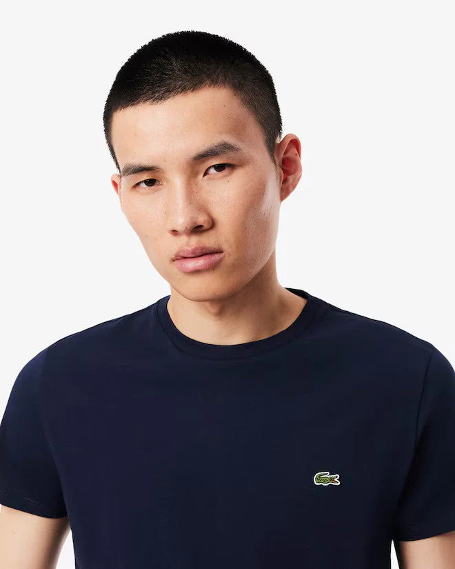 Classic Slim C-Neck T-Shirt - Navy Blue - Image 3