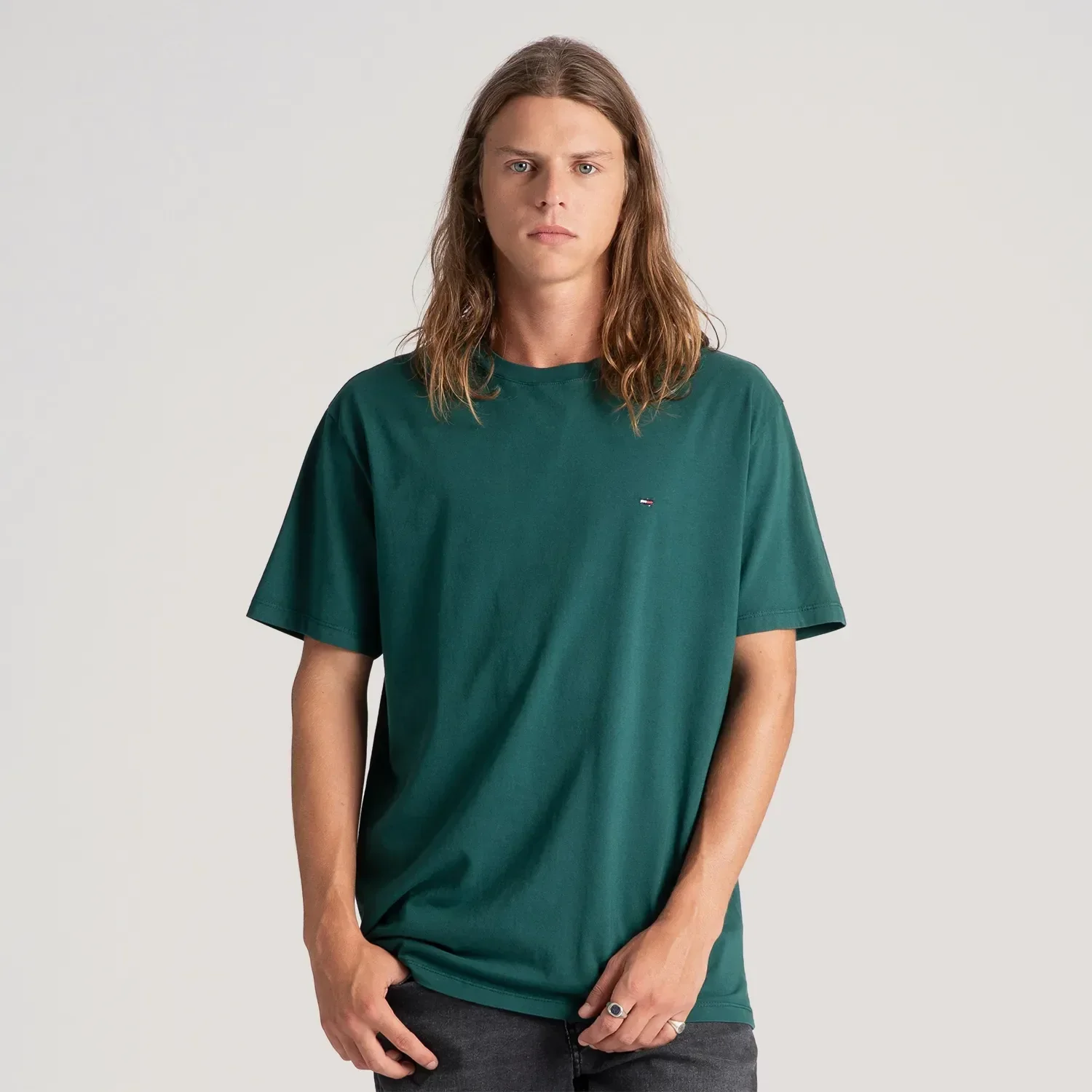 Classic Slim C-Neck T-Shirt - Dark Green