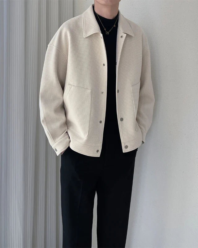 Classic Waffle Textured Overshirt - Image 2