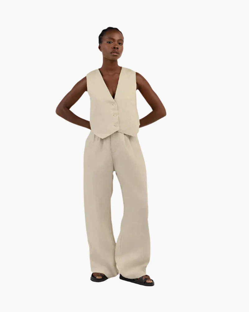 Classy Lady - Linen Two-piece Set - Image 12