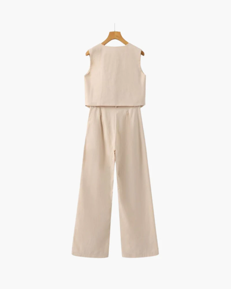 Classy Lady - Linen Two-piece Set - Image 13