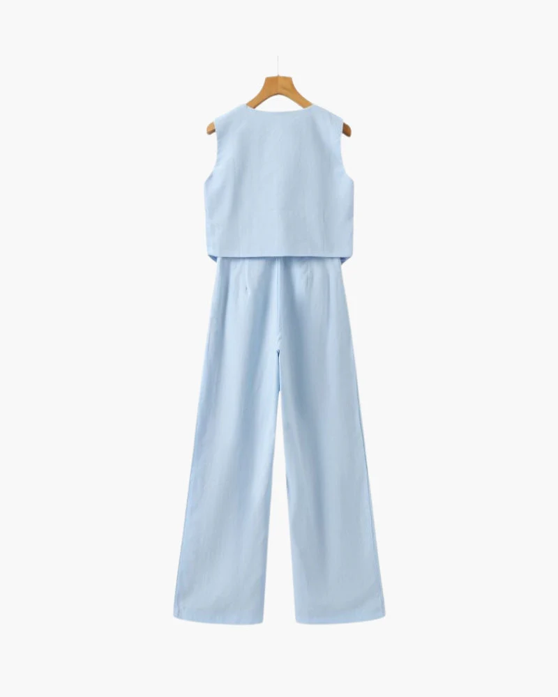 Classy Lady - Linen Two-piece Set - Image 14