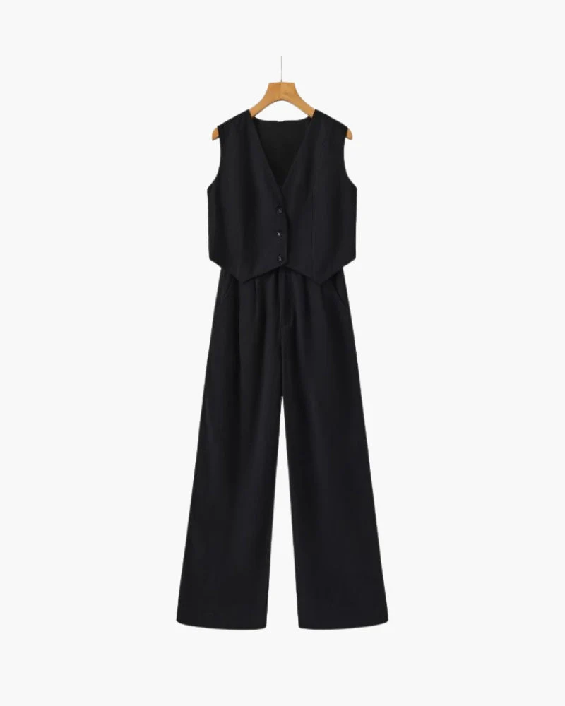 Classy Lady - Linen Two-piece Set - Image 2
