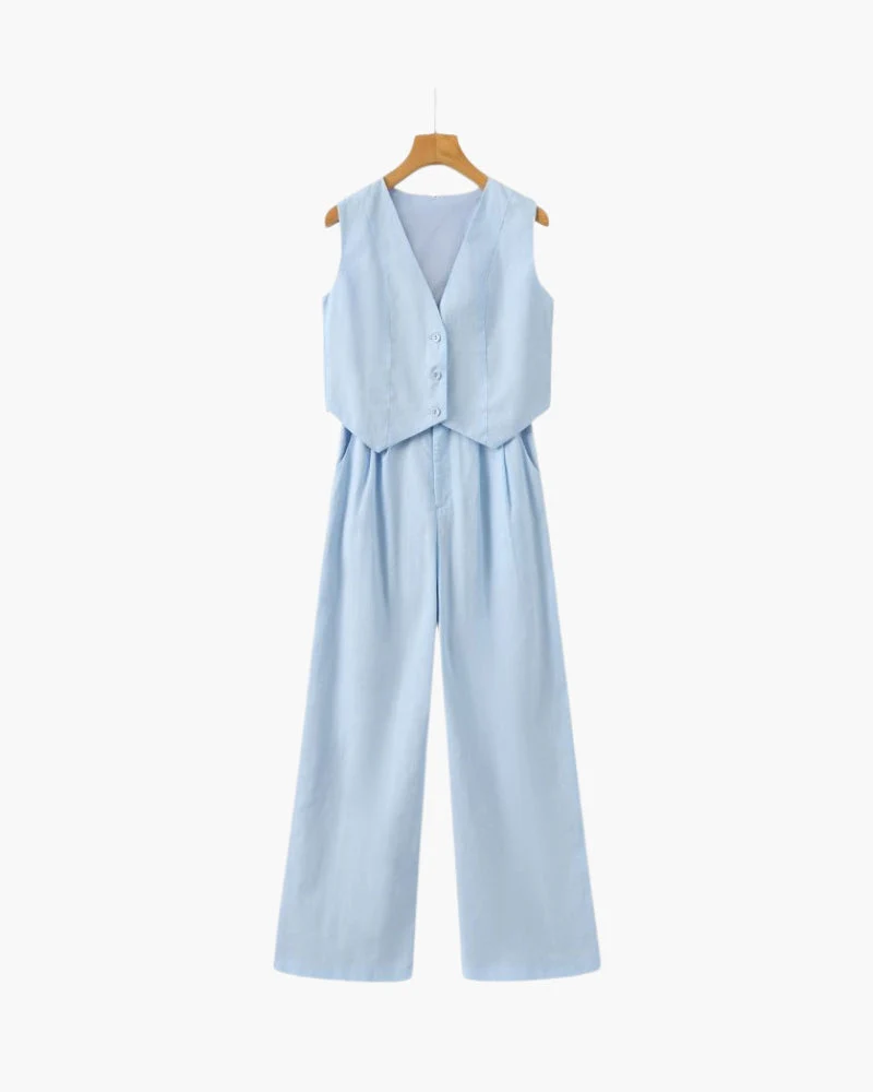 Classy Lady - Linen Two-piece Set - Image 6