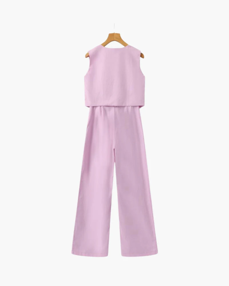 Classy Lady - Linen Two-piece Set - Image 9