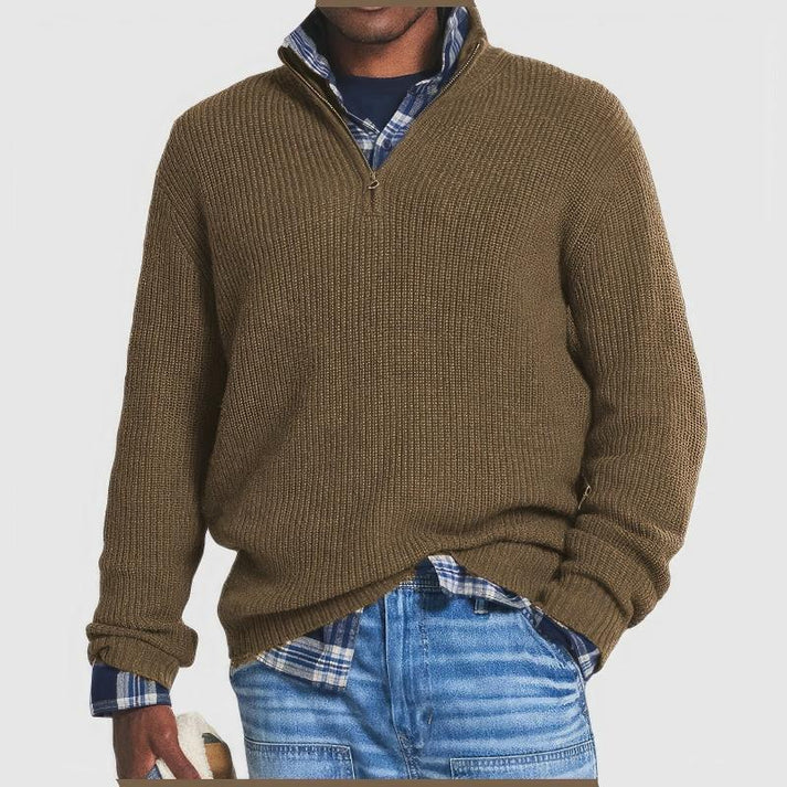 Find Knitted Sweater With Zipper For Men - Image 2