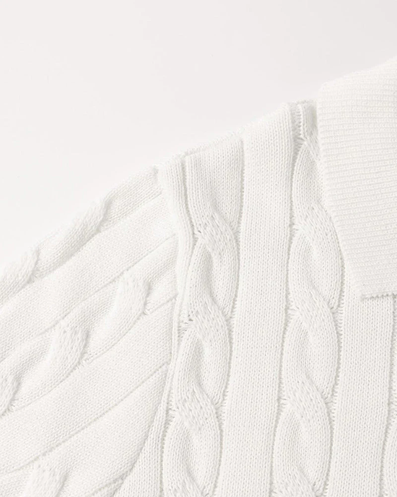 FLORENCE Cable Knit Polo - Image 20