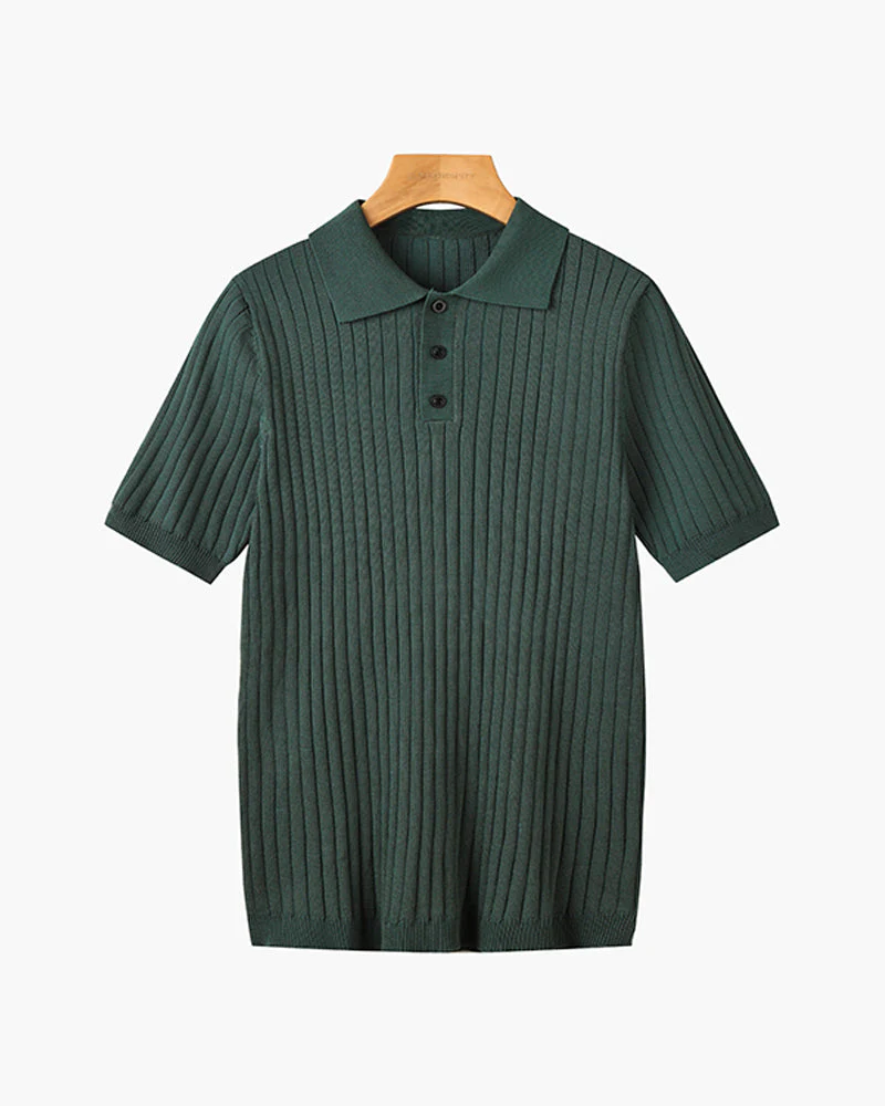 GIMCHEON Knitted Polo Shirt - Image 2
