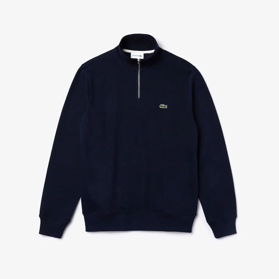 Zippered Stand Up Collar Sweat
