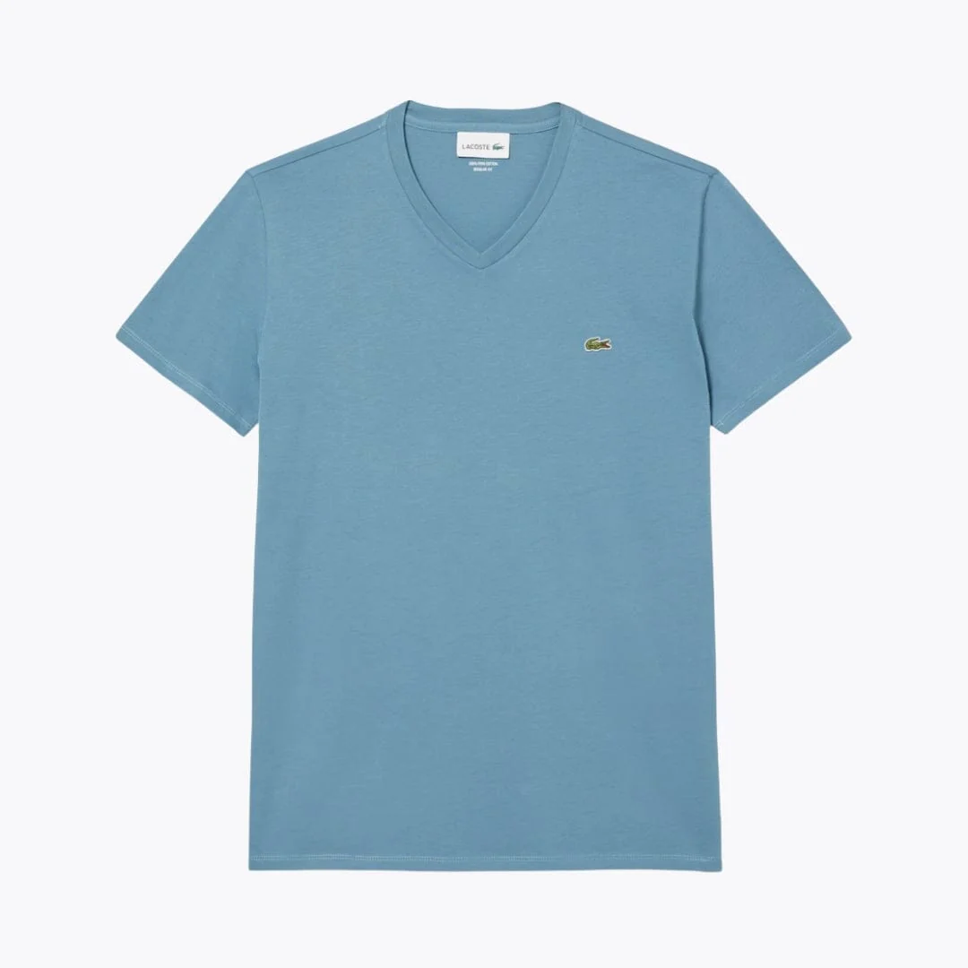 LC Lightweight Cotton Pima V Neck T-shirt - Image 6
