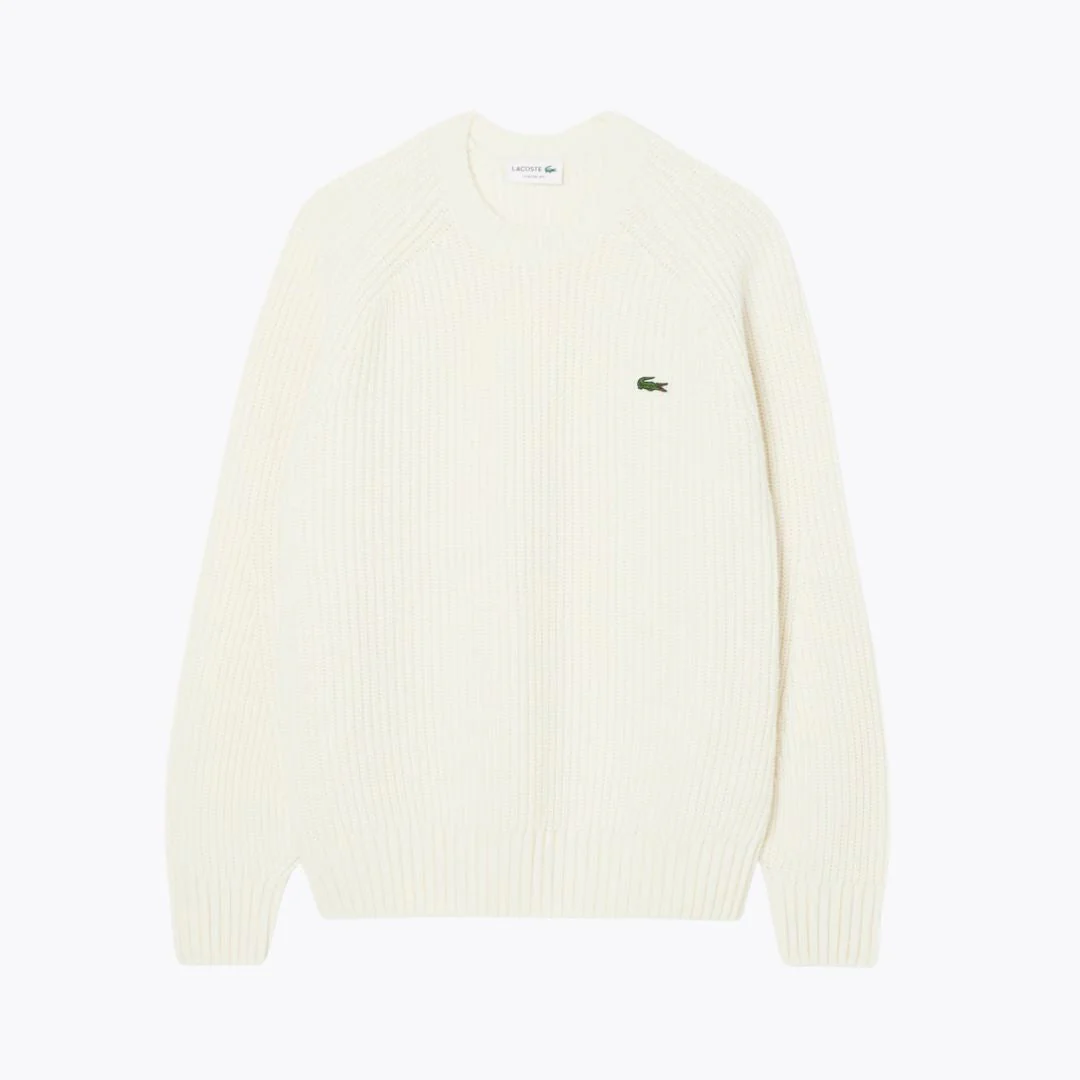 LC Thick Carded Wool Crew Neck Sweater - Image 3