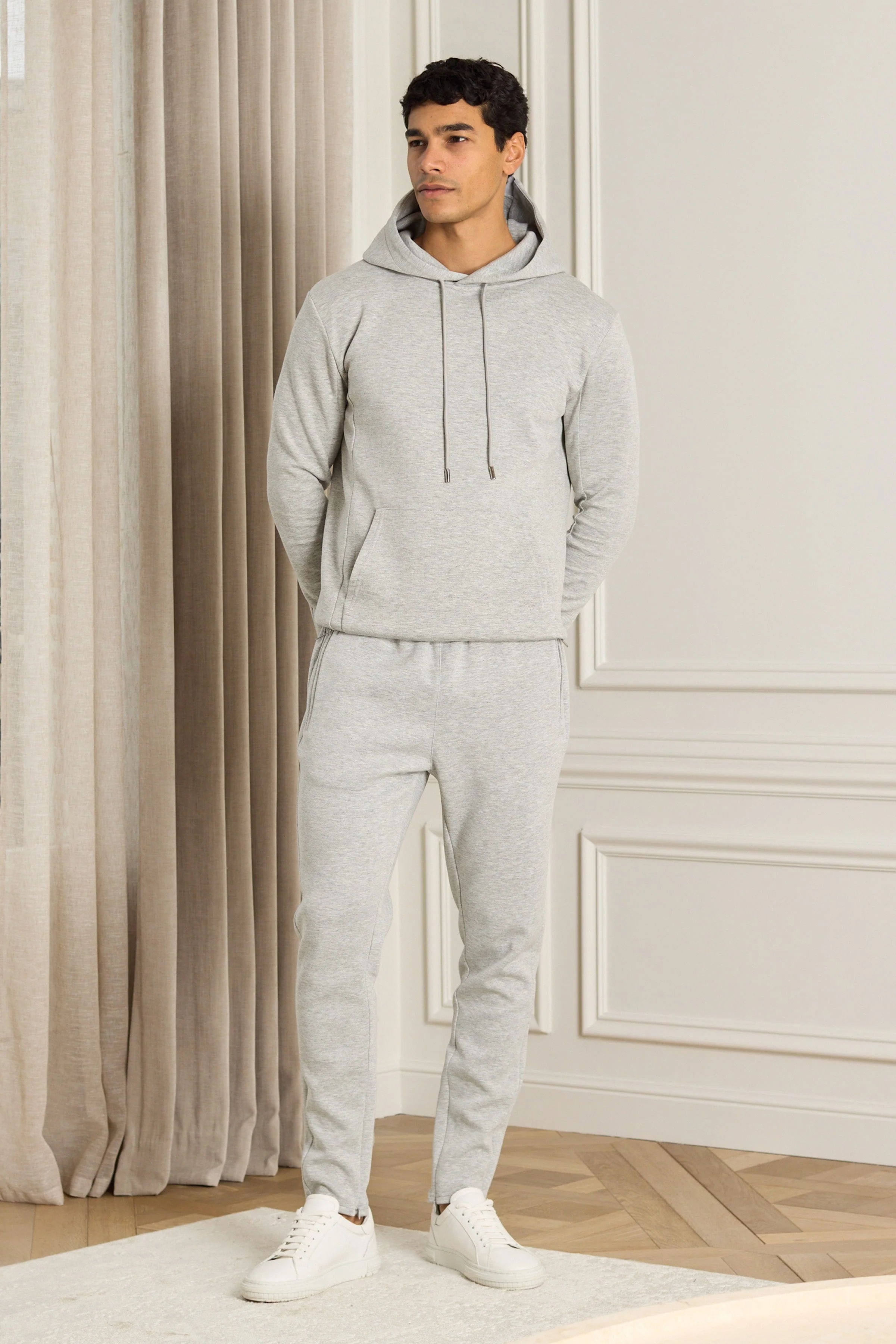 Luxe Hoodie - Grey Marl - Image 11