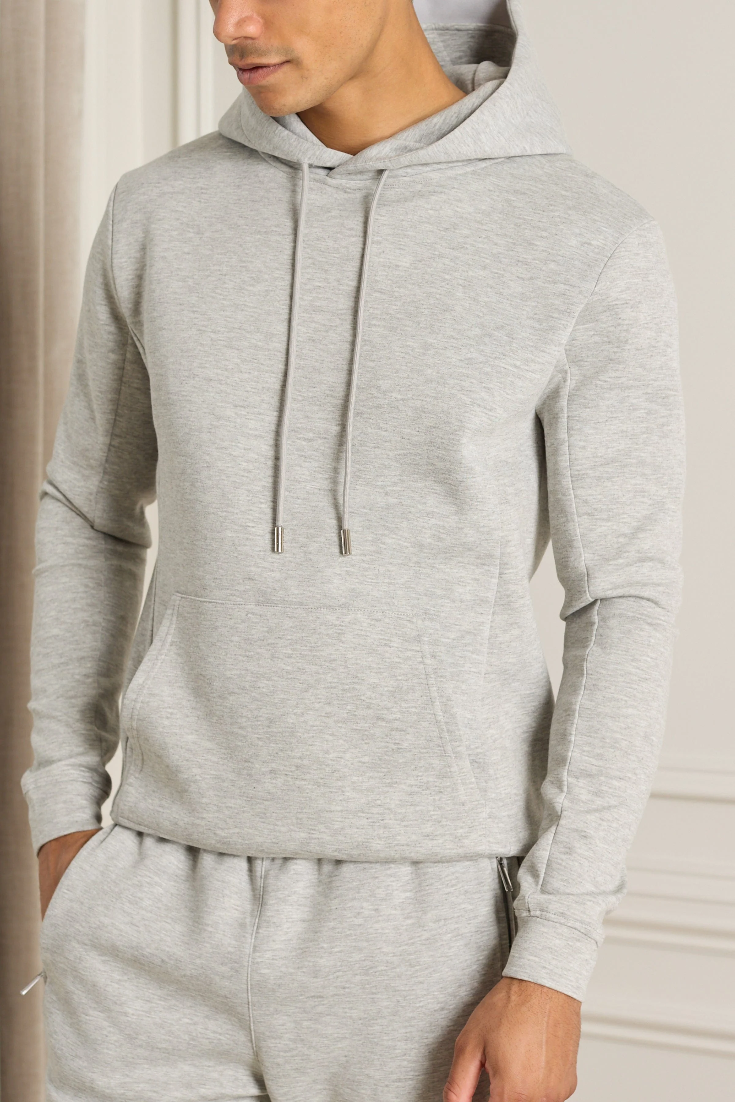 Luxe Hoodie - Grey Marl - Image 14