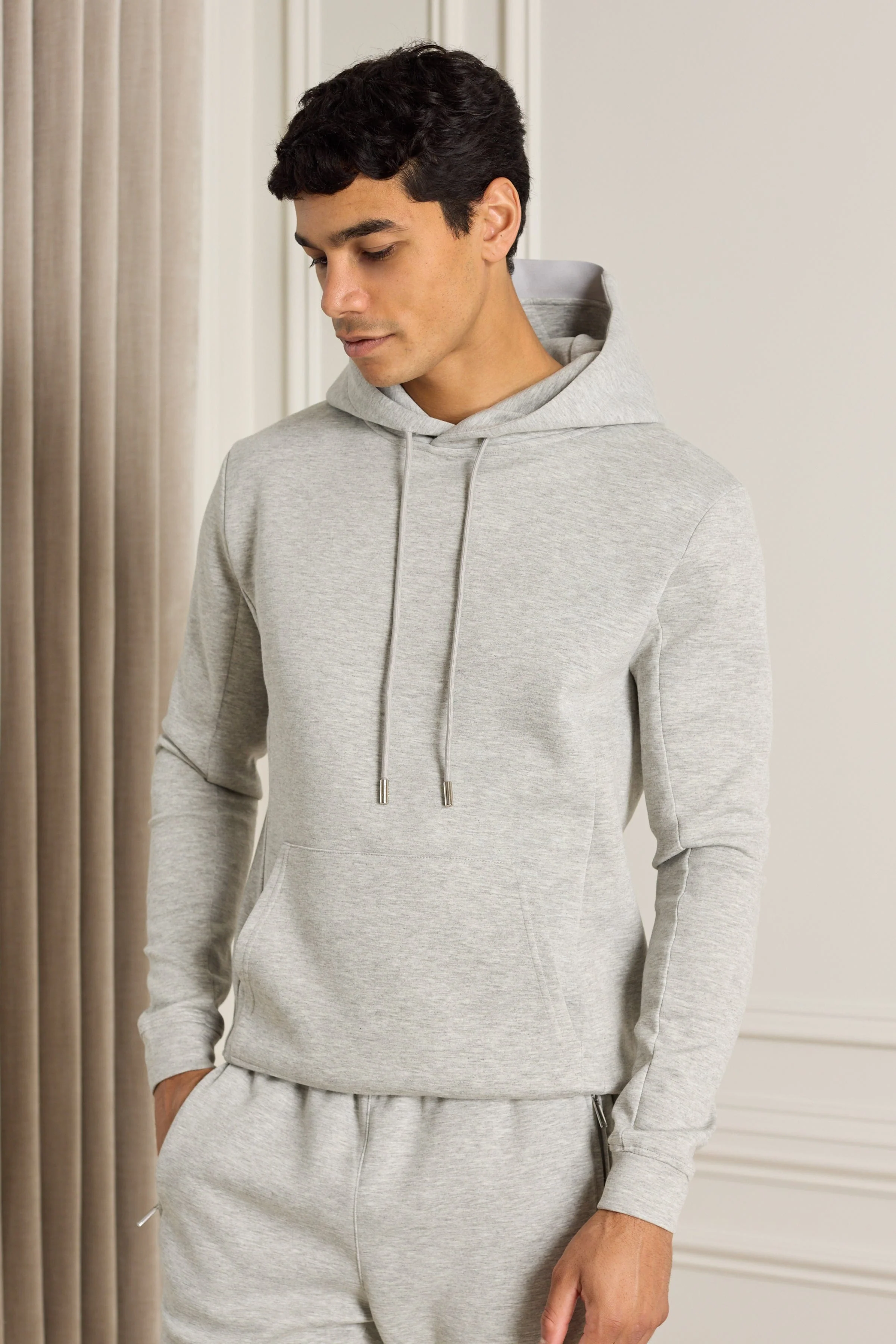 Luxe Hoodie - Grey Marl - Image 7