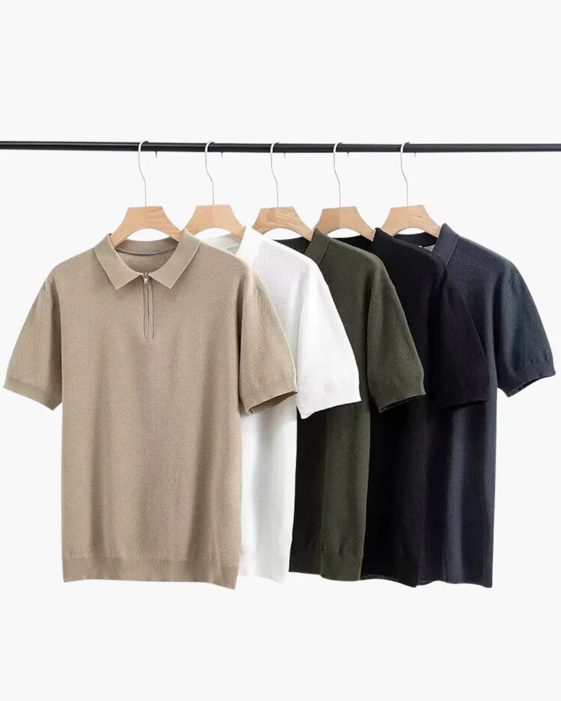 Marbella Zip Up Polo - Image 2