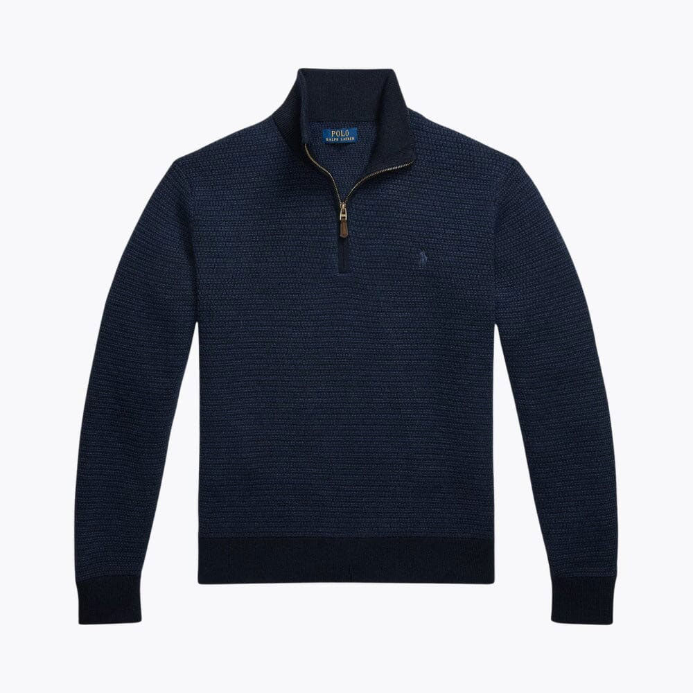 Regular Fit Wool Quarter-Zip Sweater - Image 3