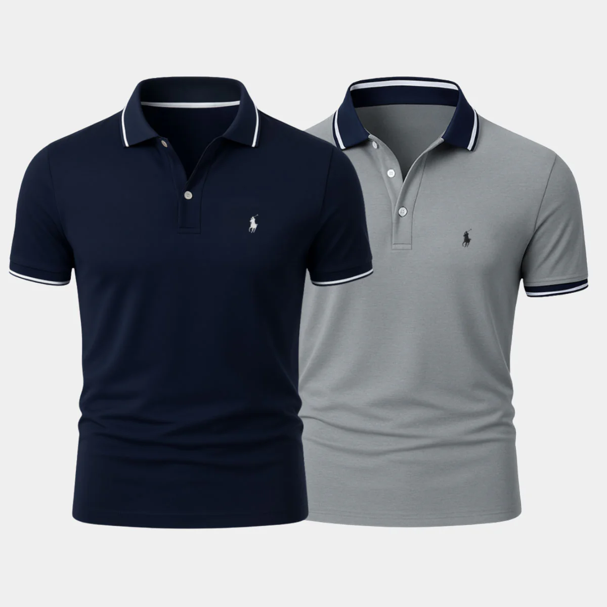 Slim Fit Cotton-Blend Shirt Duo - Buy 1, Get 1 Free - Image 2