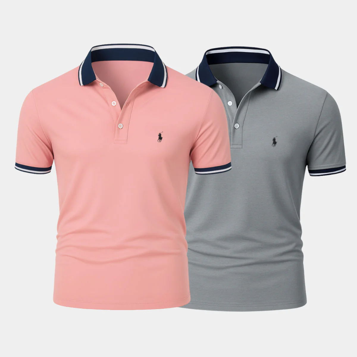 Slim Fit Cotton-Blend Shirt Duo - Buy 1, Get 1 Free - Image 3