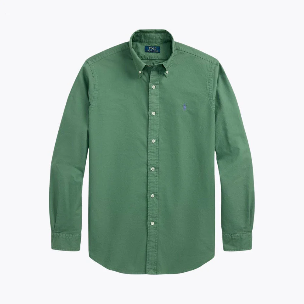Slim Fit Cotton Oxford Shirt - Image 3