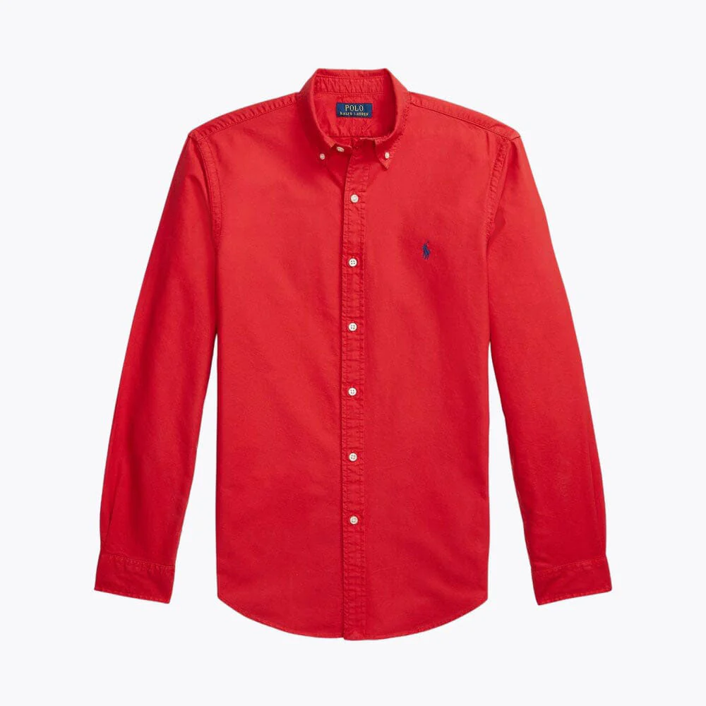 Slim Fit Cotton Oxford Shirt - Image 4