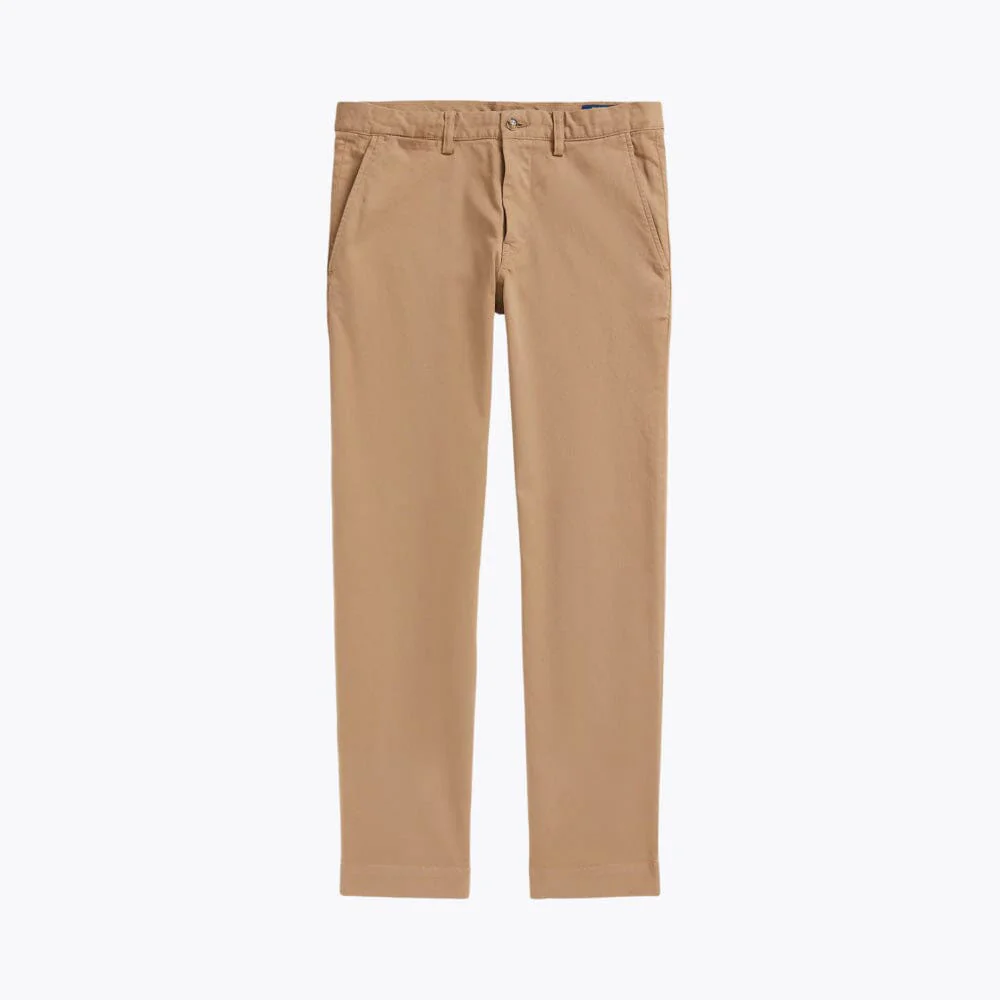 Straight Fit Stretch Cotton Chino Pants - Image 2
