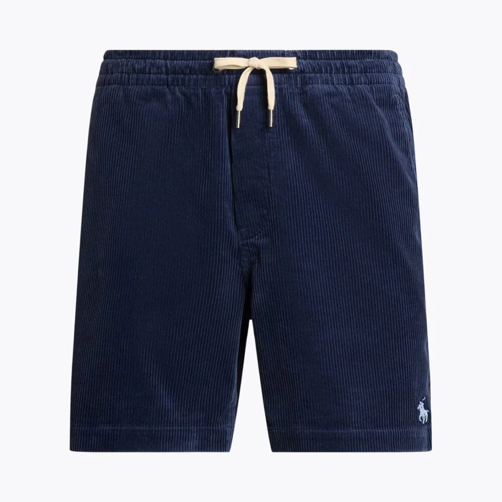 Pleated Cotton Utility Shorts