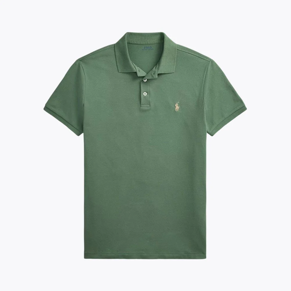 Slim Fit Stretch Cotton Collared Shirt - Image 8