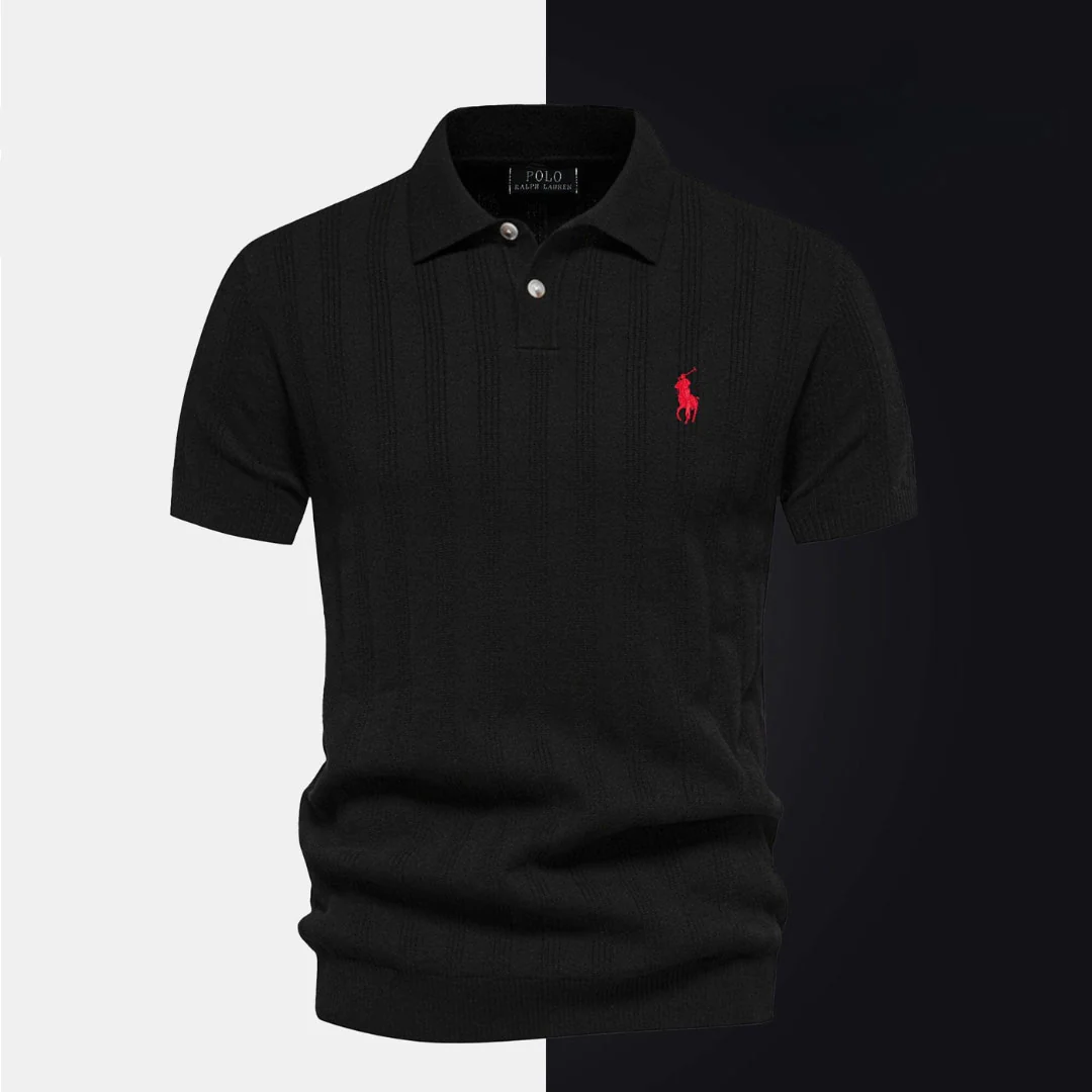 Textured Knit Short Sleeve Shirt - Image 3