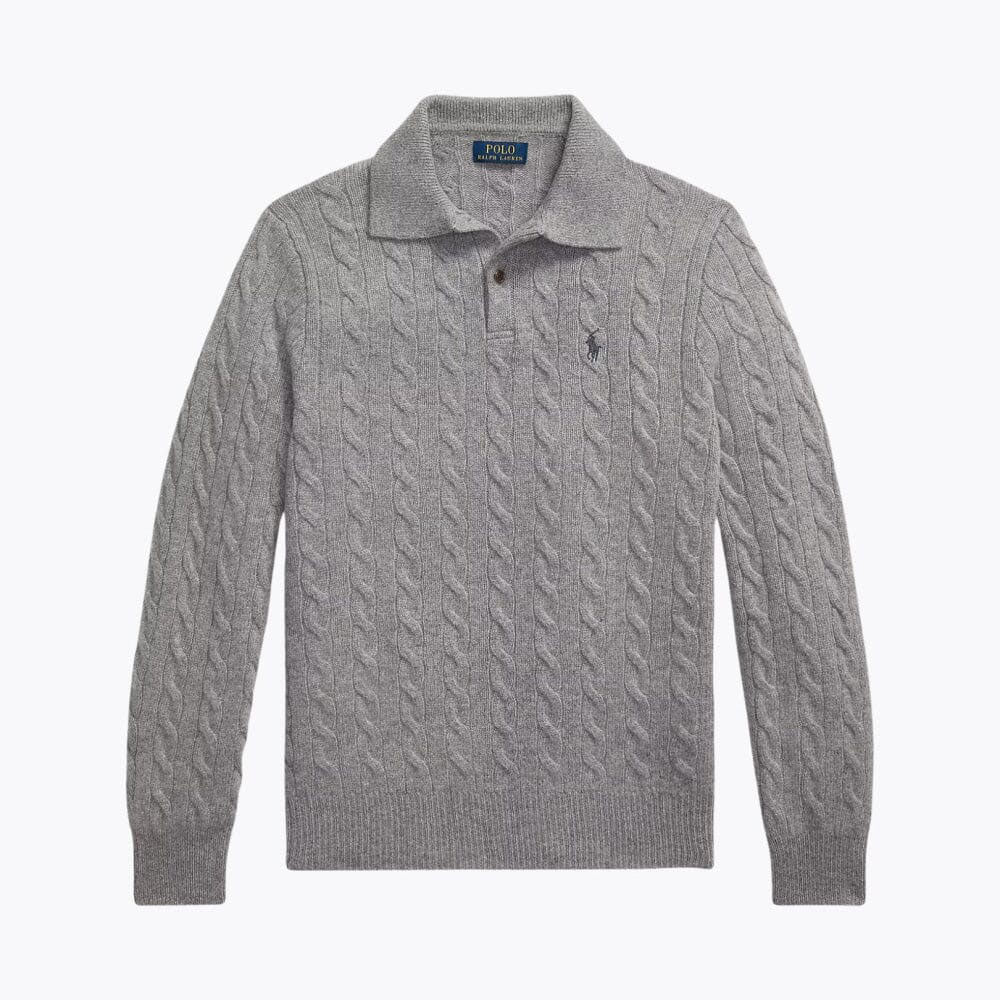 Wool-Cashmere Button-Collar Sweater - Image 2