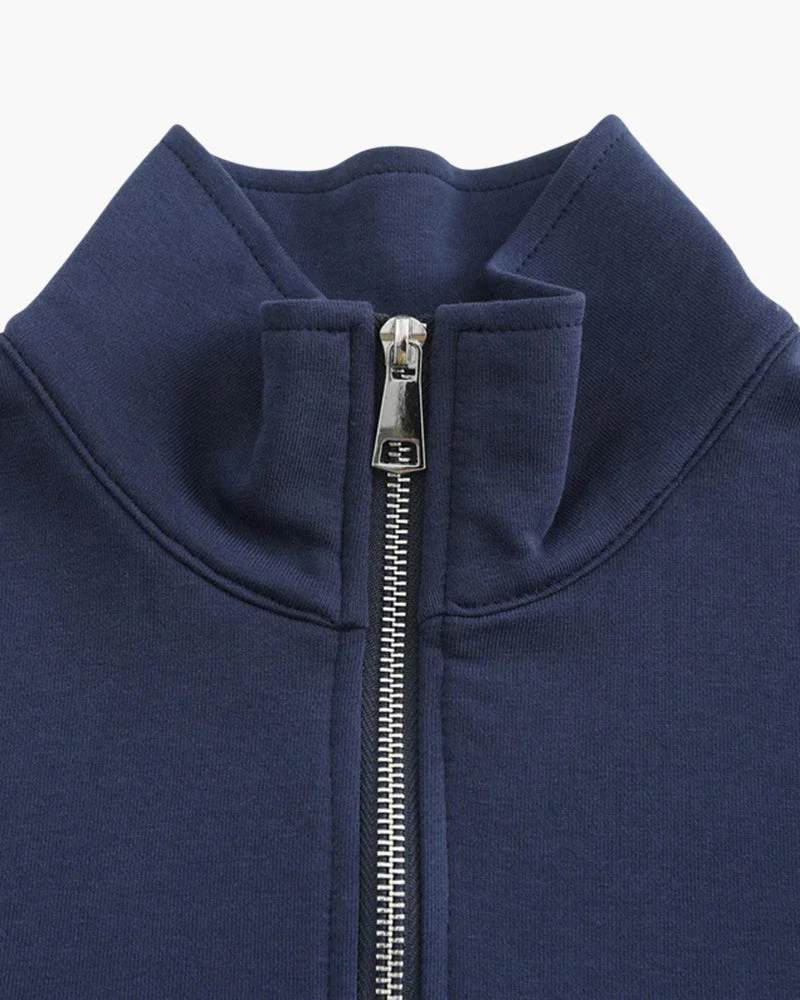 Polo collar sweater Zip up - Image 3