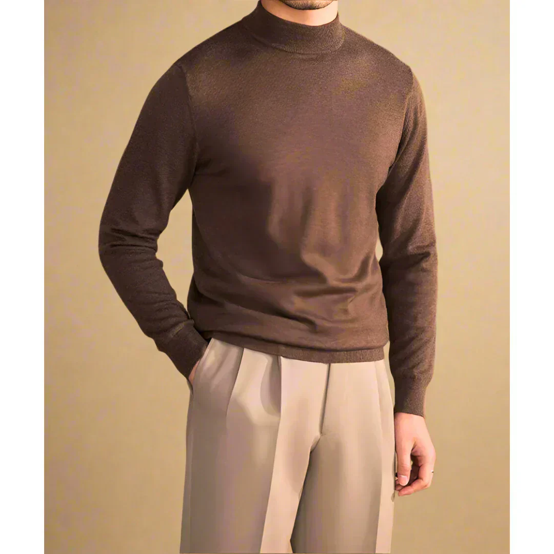 Old Money Cashmere Turtleneck Sweater - Image 2