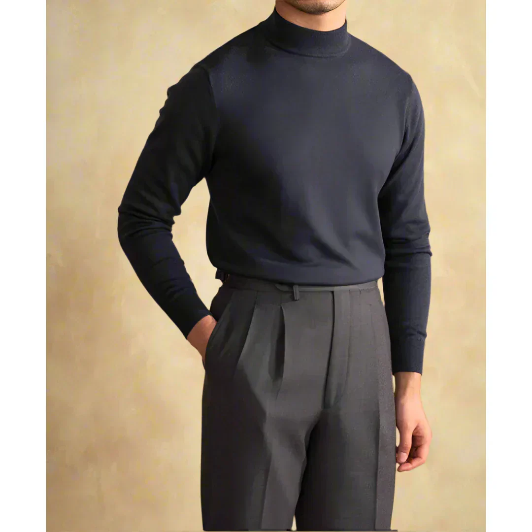 Old Money Cashmere Turtleneck Sweater - Image 3