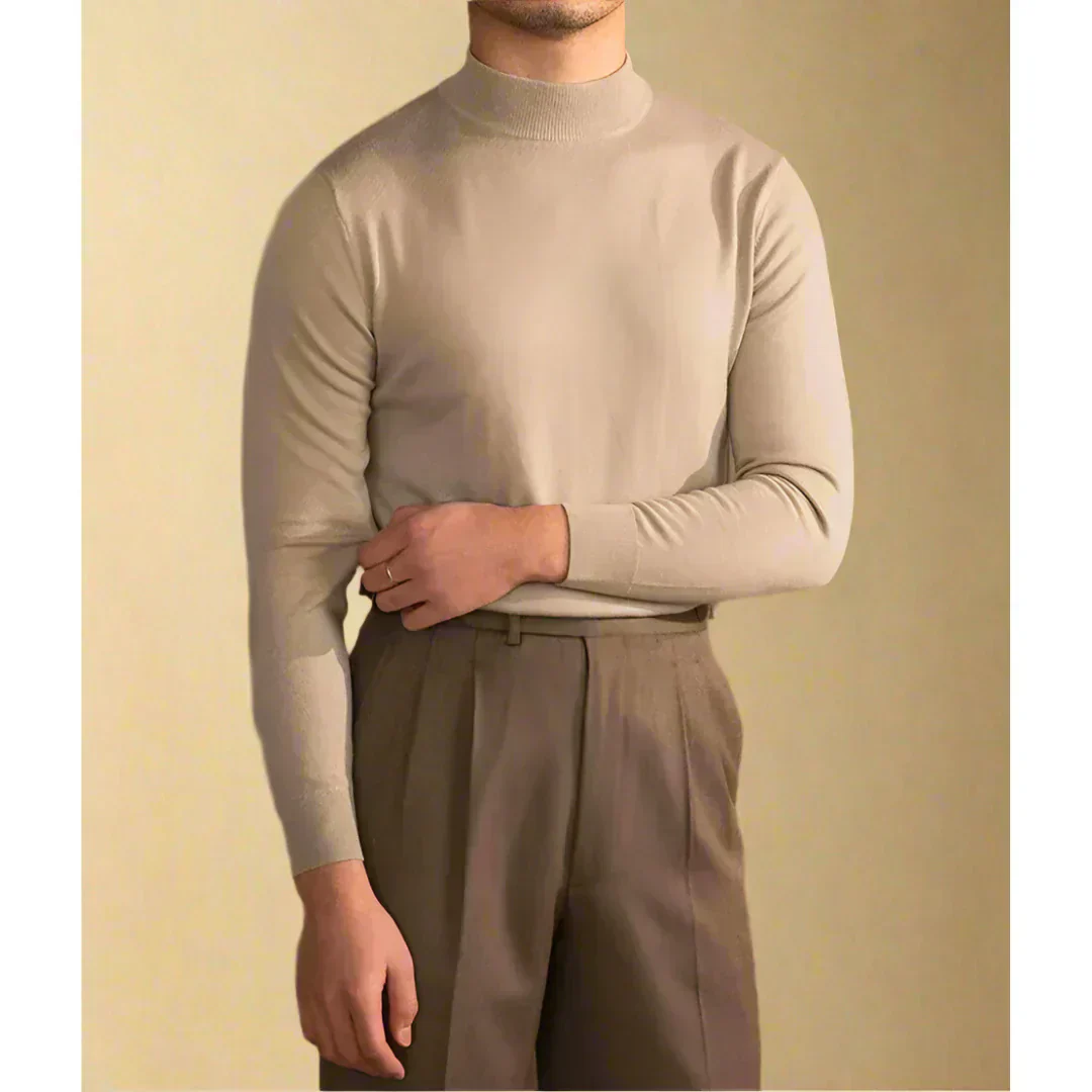 Old Money Cashmere Turtleneck Sweater - Image 4