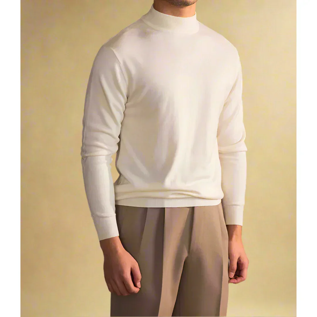 Old Money Cashmere Turtleneck Sweater - Image 5