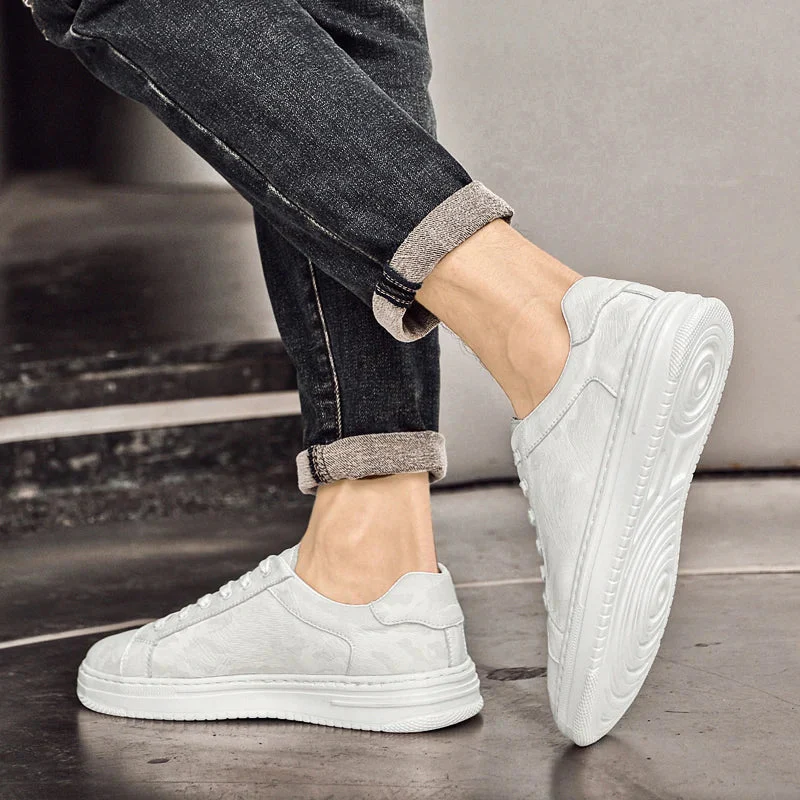 Old Money Genuine Leather Sneakers - Image 5