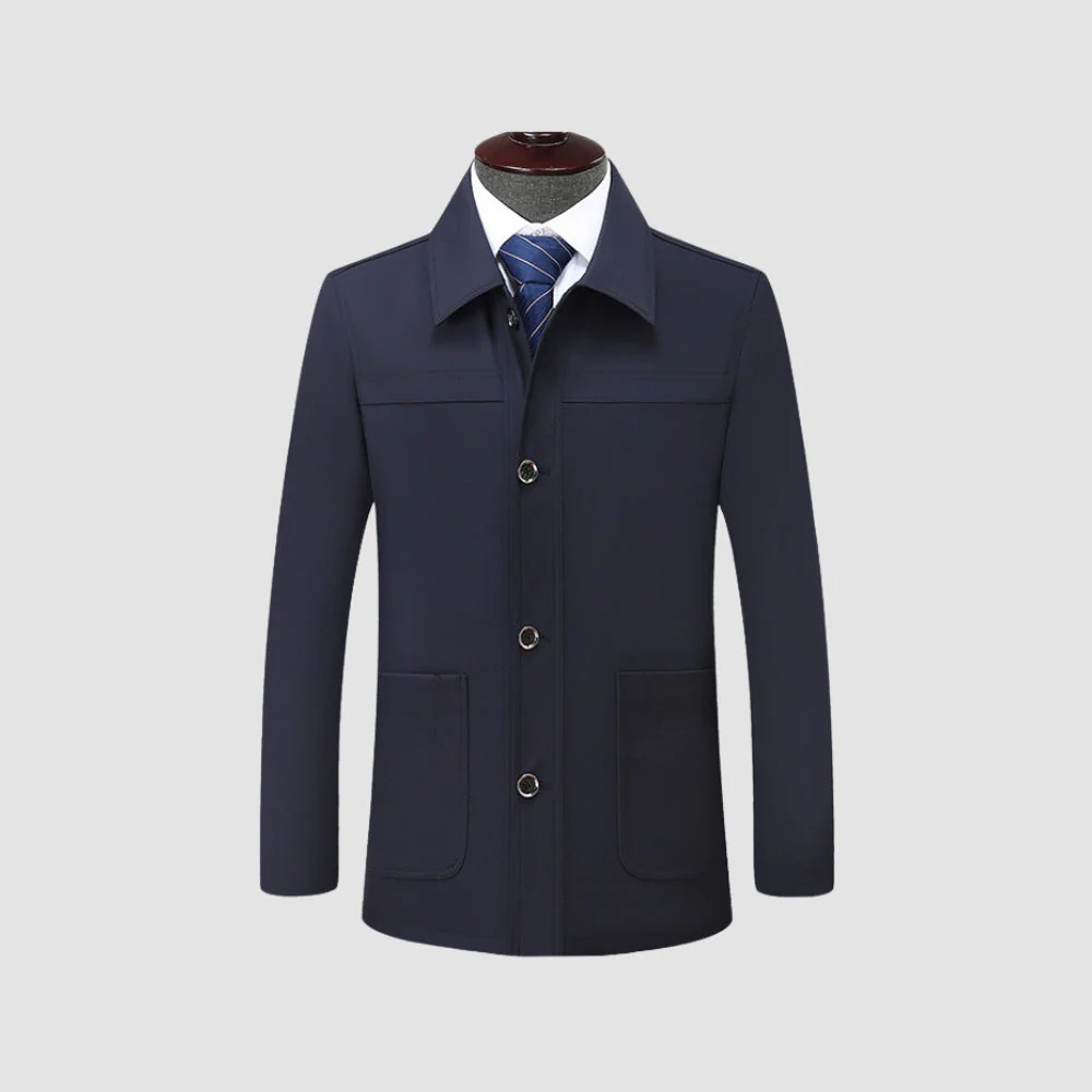 Old Money Lapel Collar Short Coat - Image 5