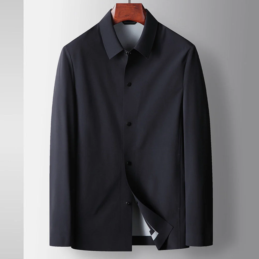 Old Money Lapel Shirt Seamless Luxury Business Jacket - Image 4