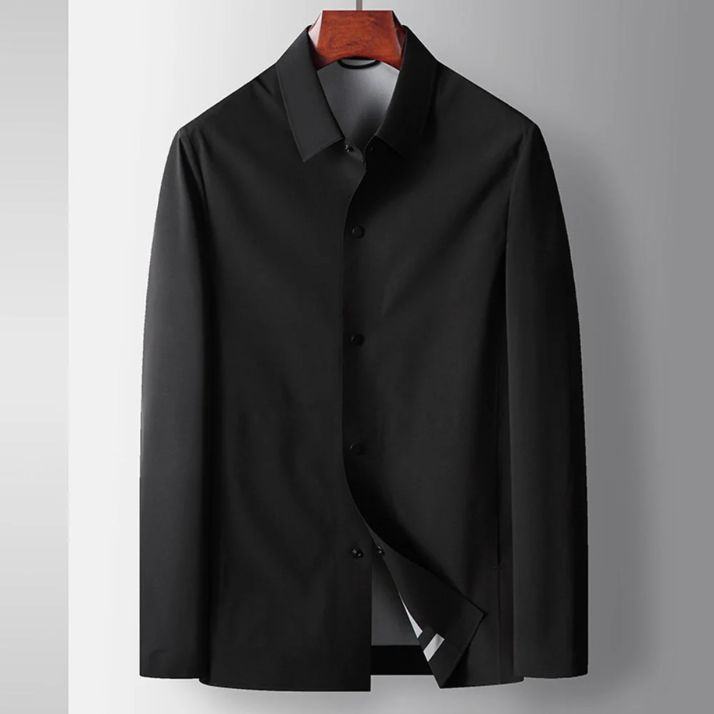 Old Money Lapel Shirt Seamless Luxury Business Jacket - Image 5