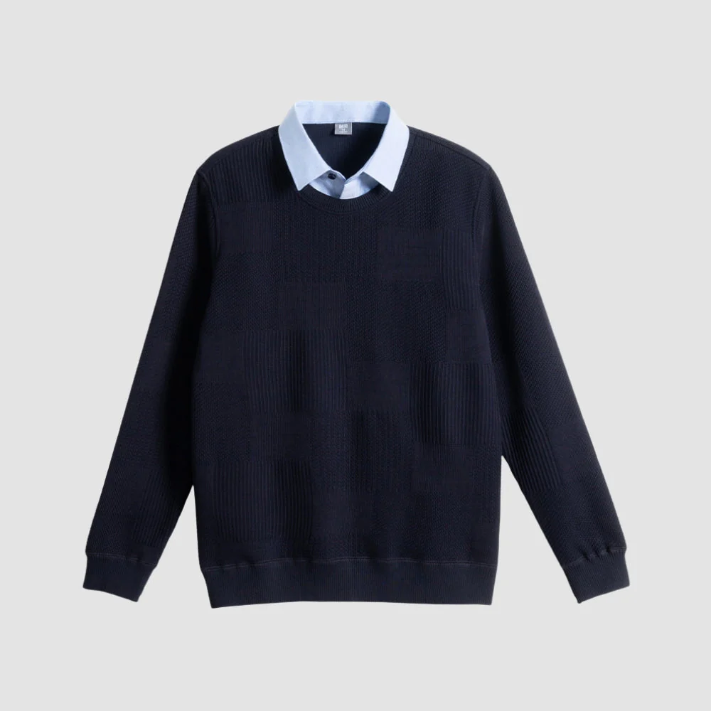 Old Money Light Luxury Two-Piece Knitted Shirt Sweater