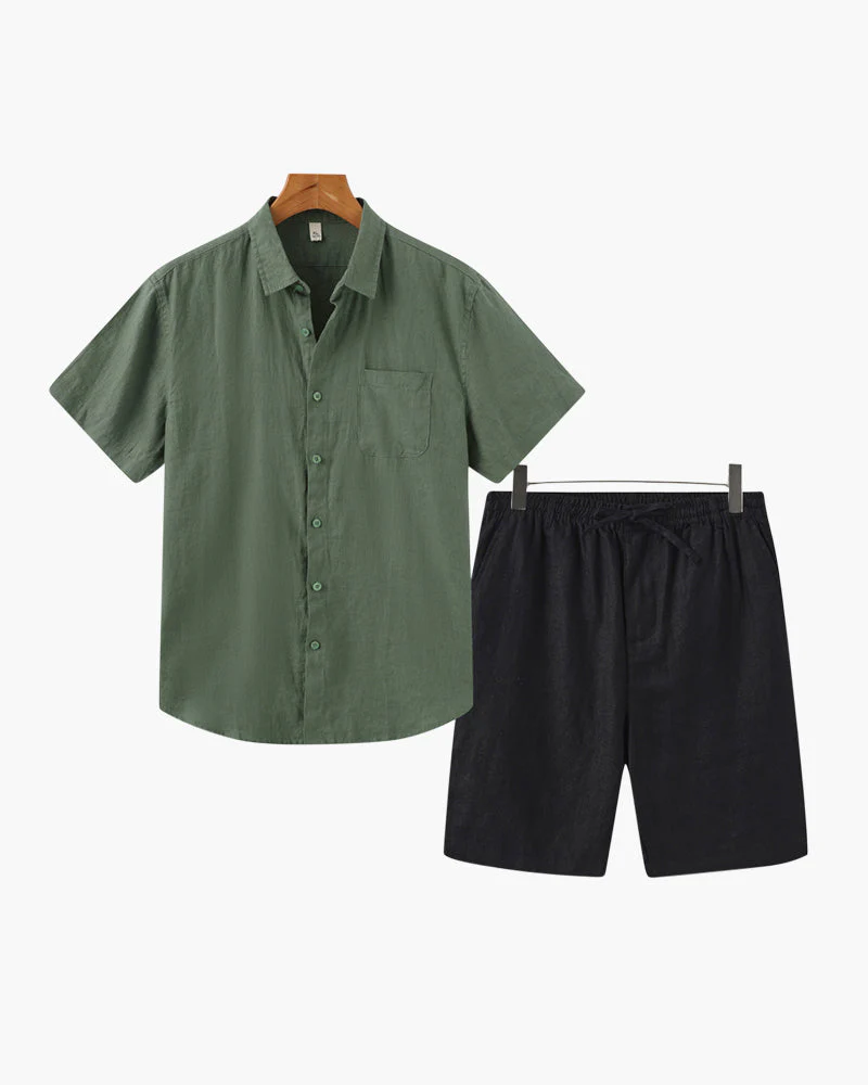 Old Money Linen Combo (Shorts) - Image 5