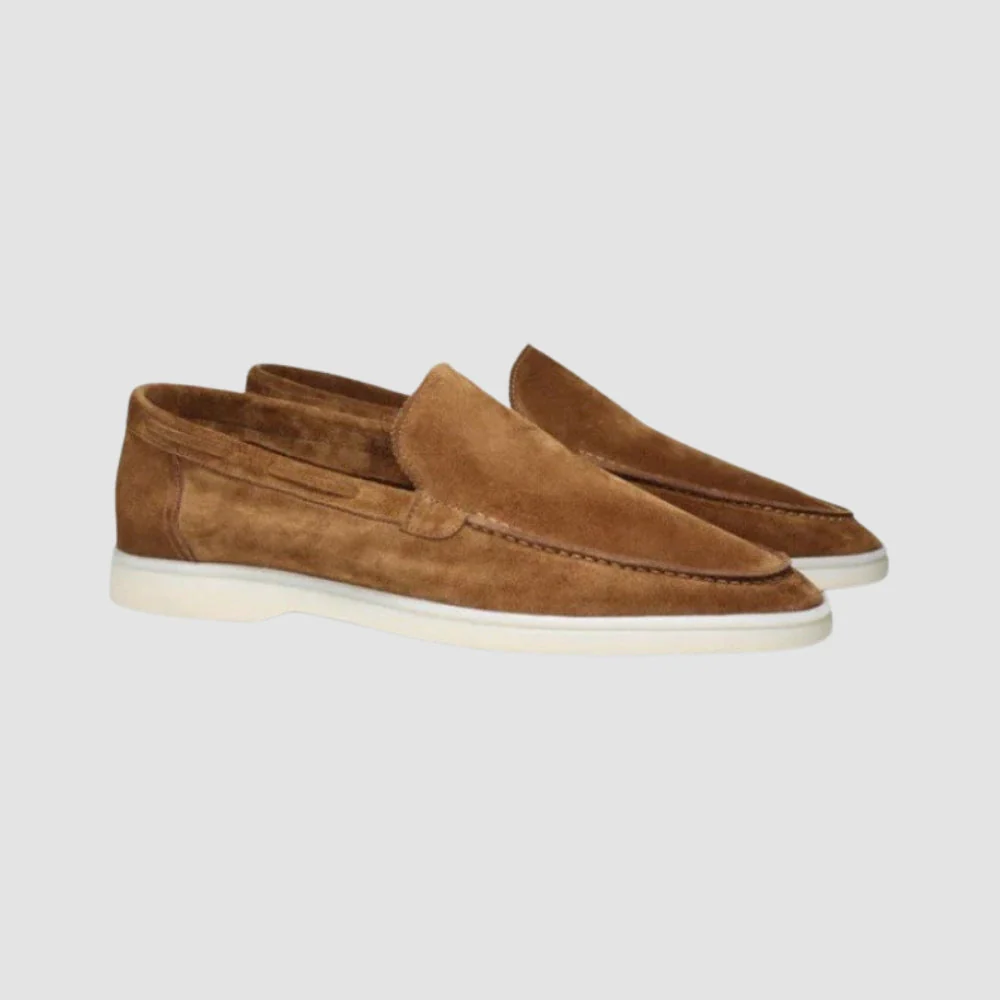 Old Money Old Money Frosted Suede Pedal Loafers