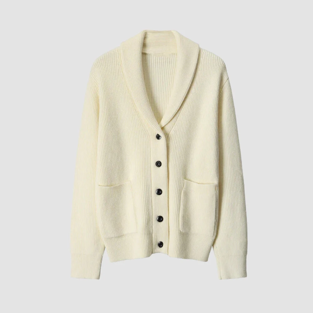 Old Money Old Money Knitted V-Neck Cardigan - Image 3